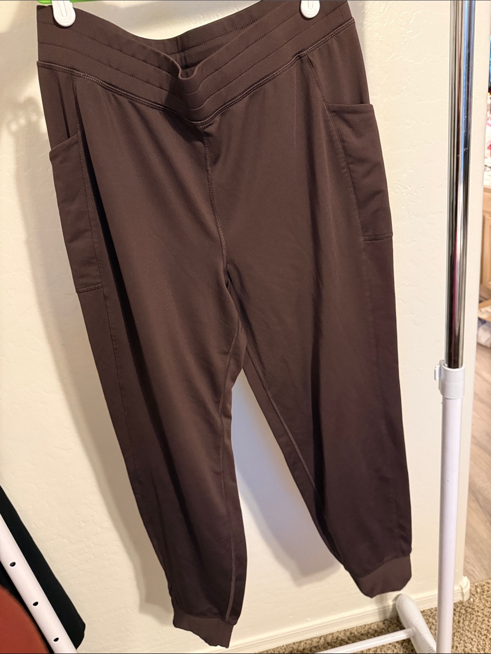 Fabletics Brown Track Pants with Pockets